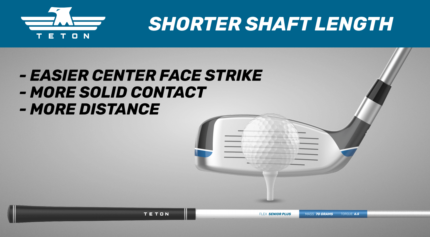 shorter shaft length